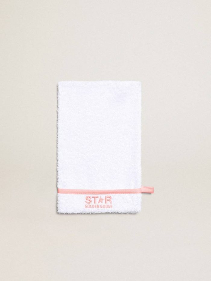 Gift Set In White With Pink Trim And Logo Golden Goose Kids White And Milk White Newborns