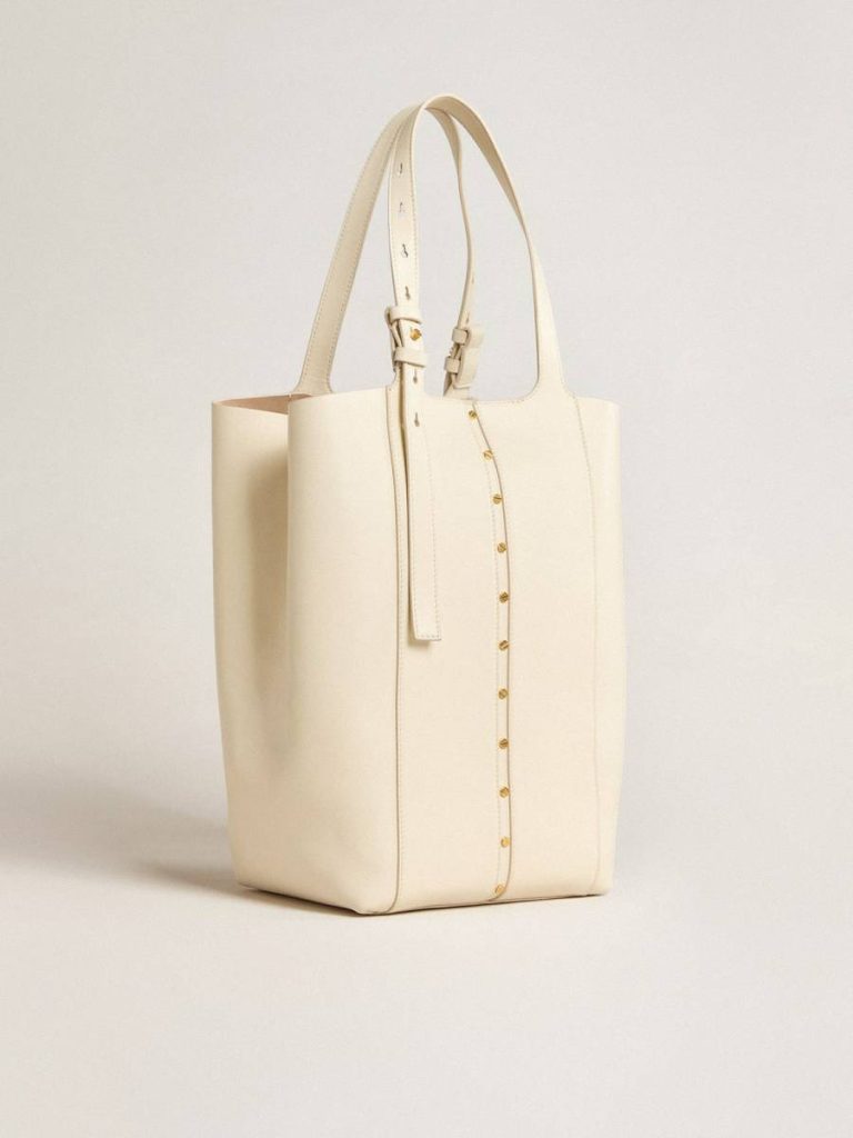 Golden Goose Handle Bags 24/7 Bag In Butter-Colored Leather With Adjustable Handles Butter Women