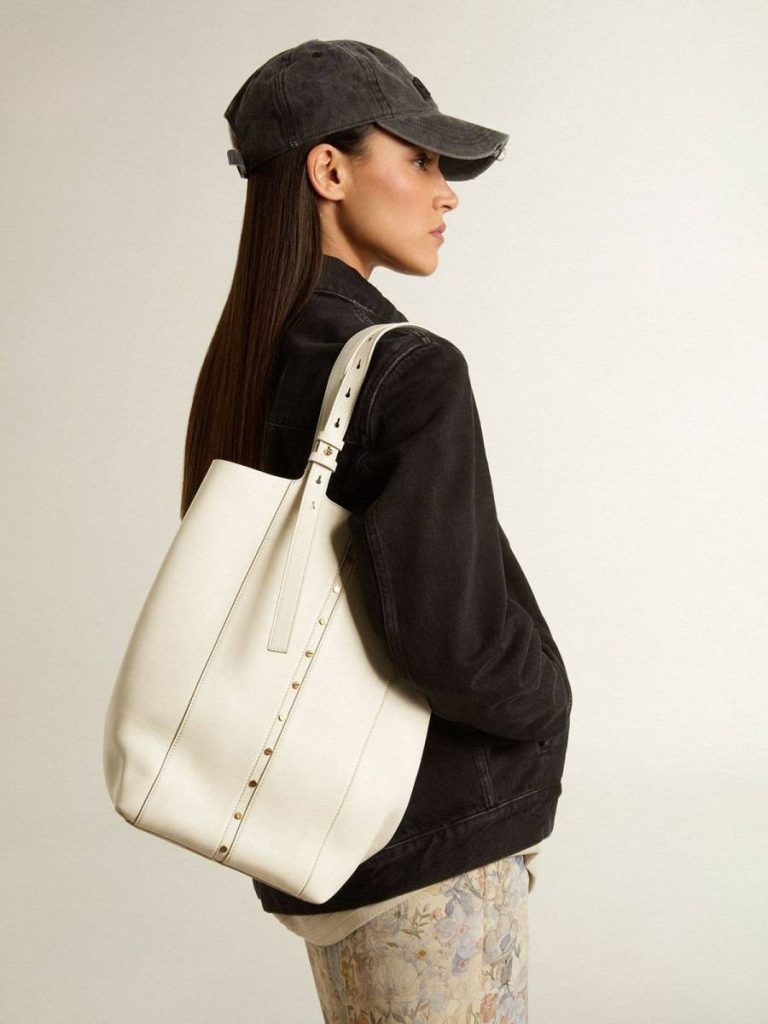 Golden Goose Handle Bags 24/7 Bag In Butter-Colored Leather With Adjustable Handles Butter Women