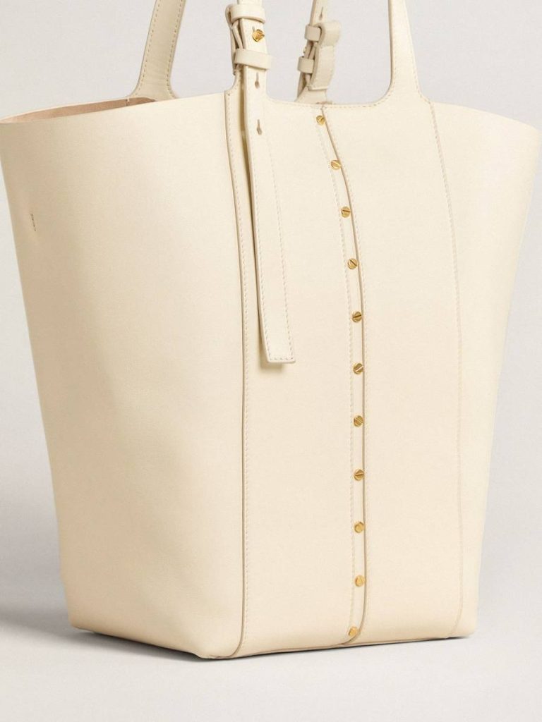 Golden Goose Handle Bags 24/7 Bag In Butter-Colored Leather With Adjustable Handles Butter Women