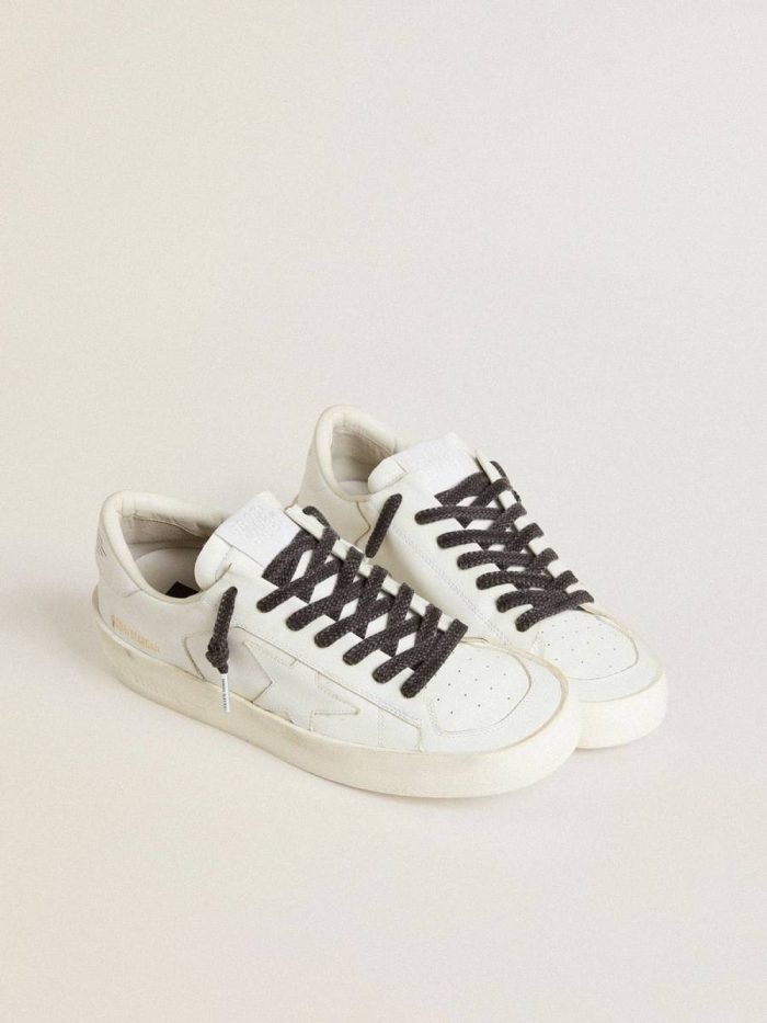 Golden Goose Laces Worn-Black Cotton Laces With Logoed Aglet Women Worn Black