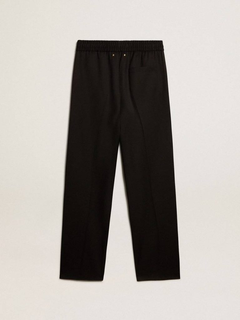 Golden Goose Men Jeans & Pants Black Men’s Joggers In Black Wool