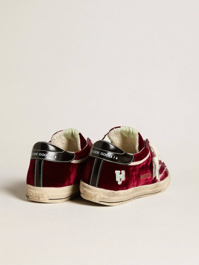 Golden Goose Men’s Super-Star Ltd In Velvet With Metallic Leather Star And Heel Tab Super-Star Men