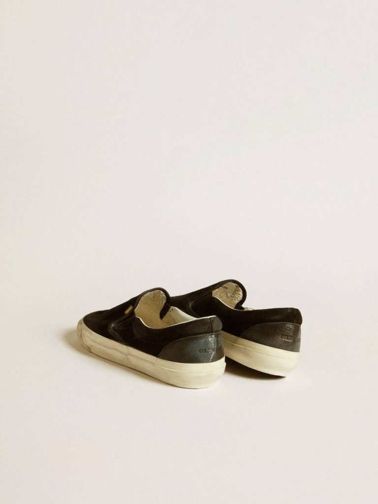 Golden Goose Men's Vce Penstar In Black Suede With Black Leather Heel Tab Men Ggdb Classics