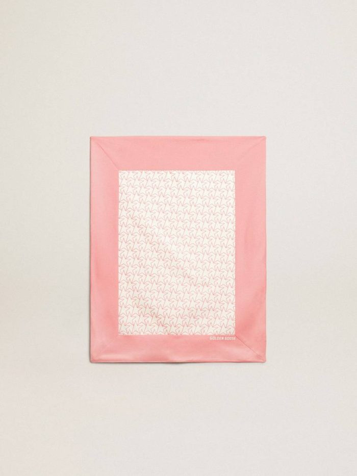 Golden Goose Newborns Kids Baby Gift Set In White With Pink Trim And Star White