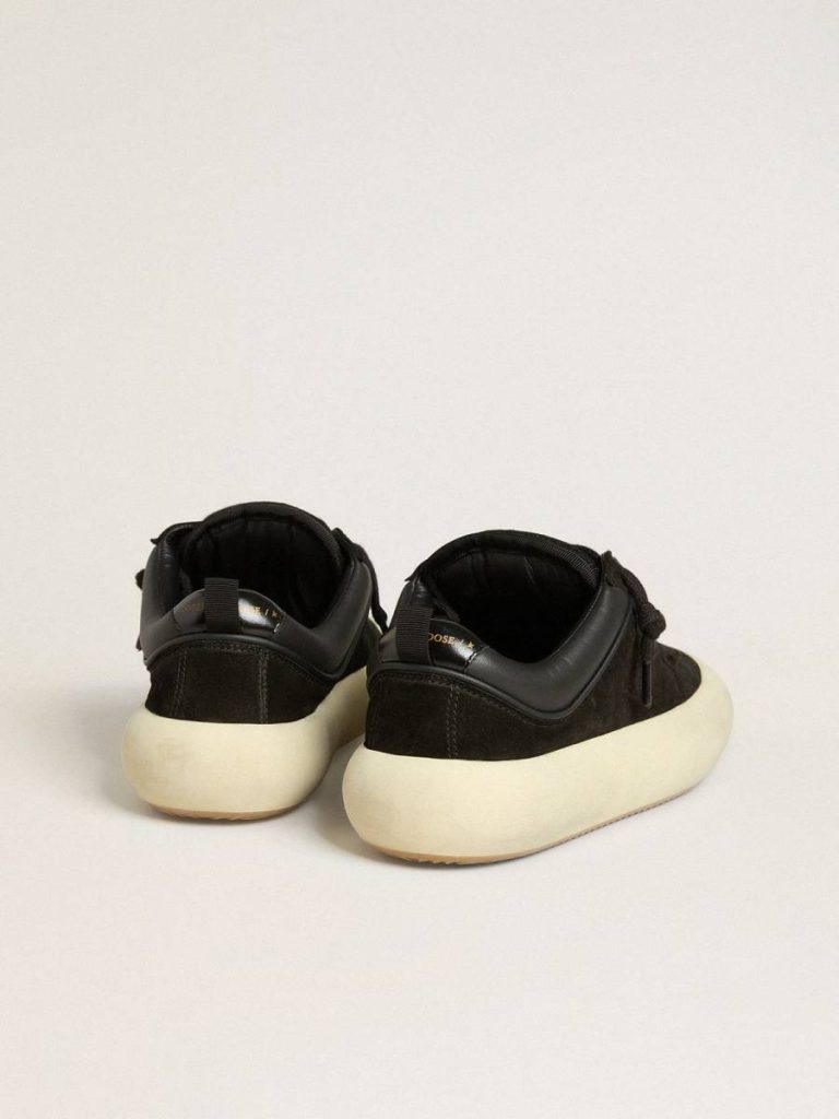 Golden Goose Space-Star Women's Space-Star Cube In Black Suede With Perforated Star Women