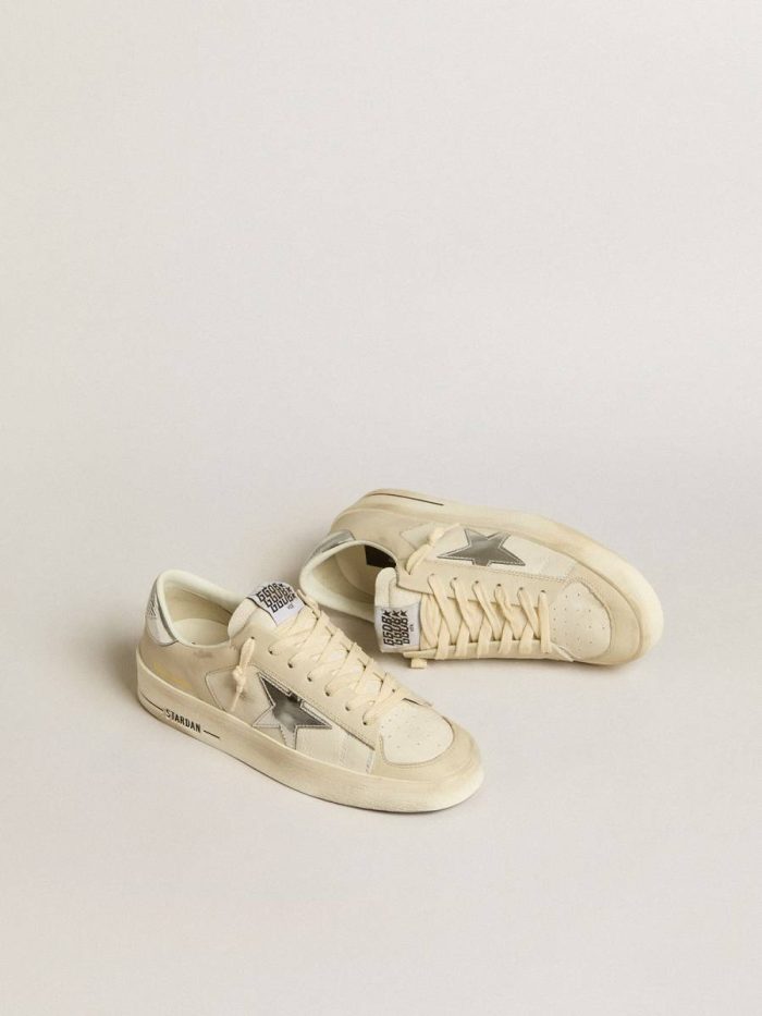 Golden Goose Stardan In Nappa With Silver Mirror-Effect Star And Heel Tab Women Stardan
