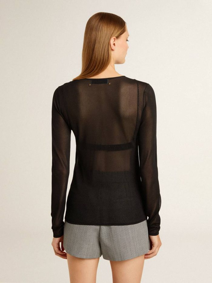 Golden Goose T-Shirts & Tops Women's Black Crew Neck T-Shirt Black Women