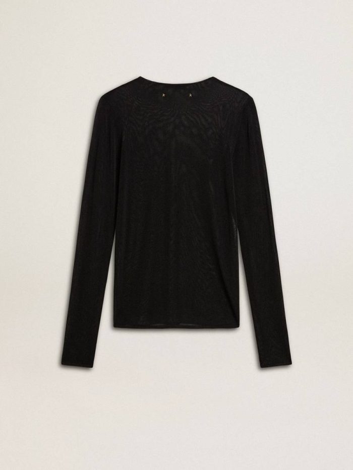 Golden Goose T-Shirts & Tops Women's Black Crew Neck T-Shirt Black Women