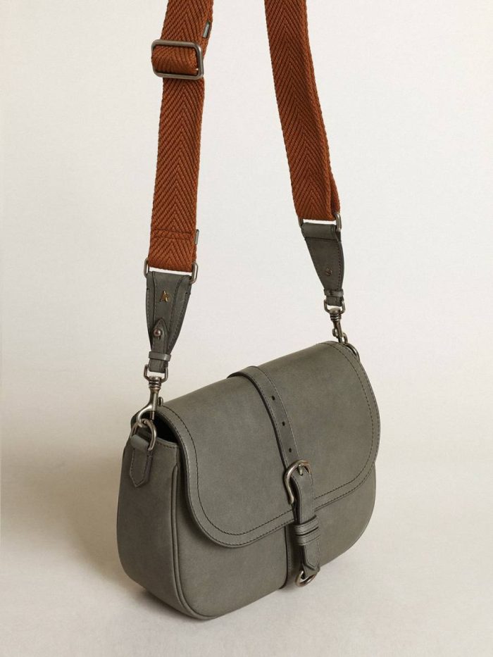 Golden Goose Women Crossbody Bags Stone Gray Women's Francis Bag Medium In Stone Gray Leather