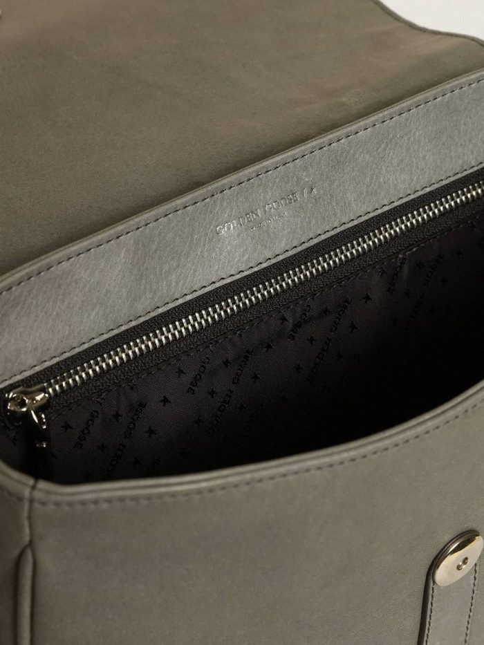 Golden Goose Women Crossbody Bags Stone Gray Women's Francis Bag Medium In Stone Gray Leather