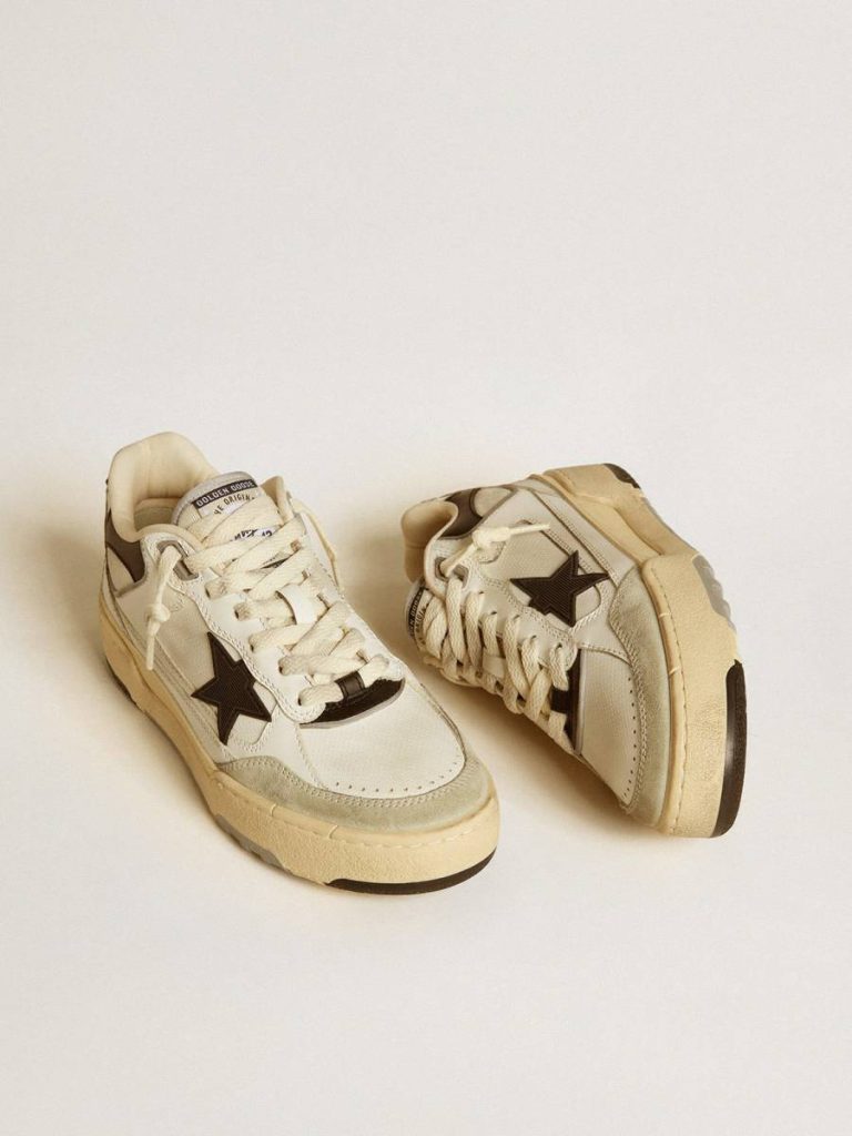 Golden Goose Women Forty2 Women’s Forty2 With Black Star And Black Leather Heel Tab