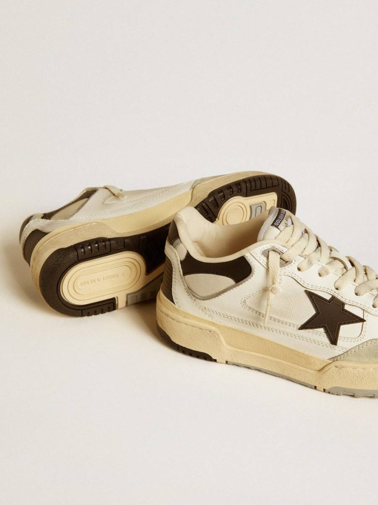 Golden Goose Women Forty2 Women’s Forty2 With Black Star And Black Leather Heel Tab