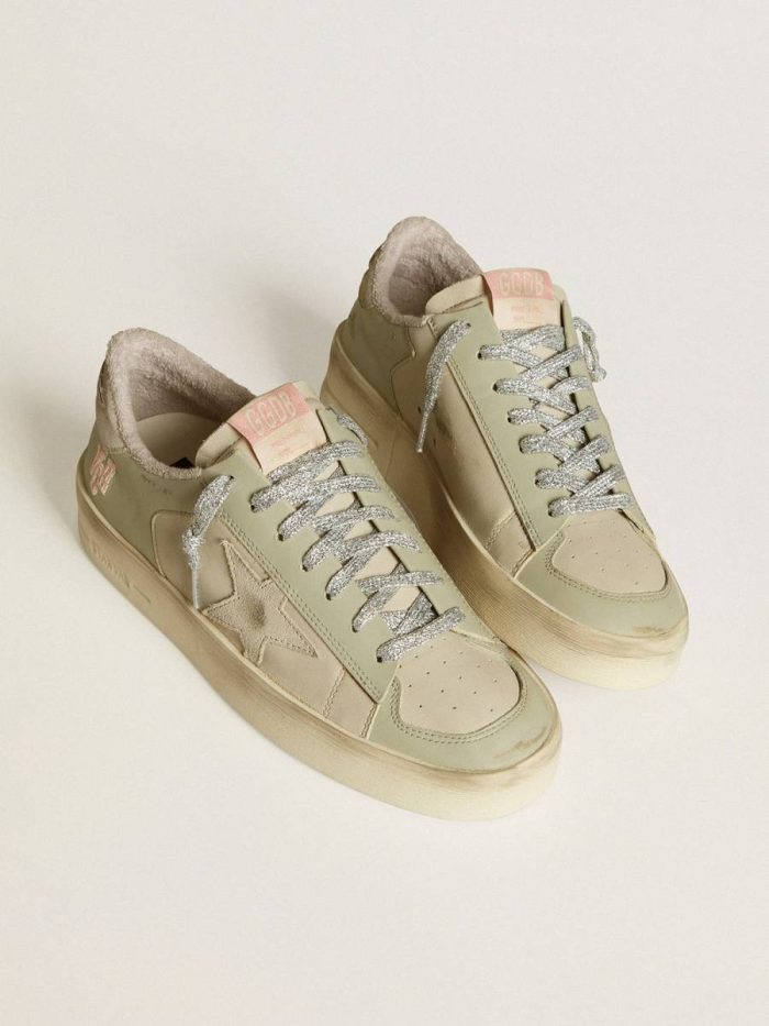 Golden Goose Women Stardan Stardan In Nappa And Leather With Suede Star And Heel Tab