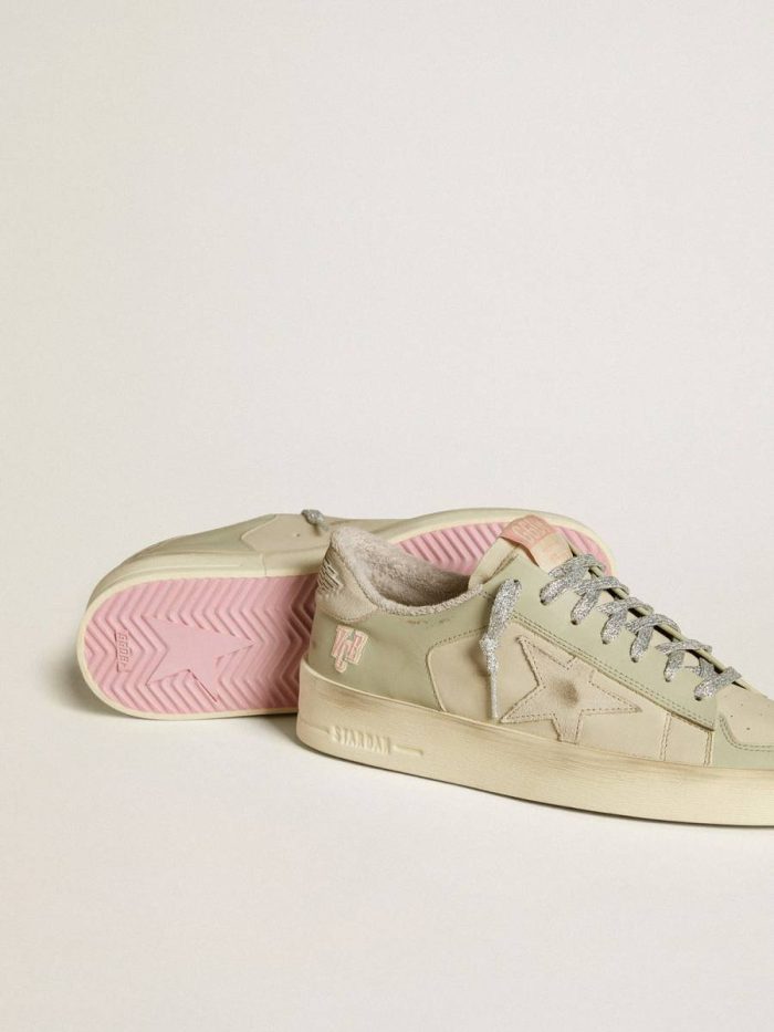Golden Goose Women Stardan Stardan In Nappa And Leather With Suede Star And Heel Tab