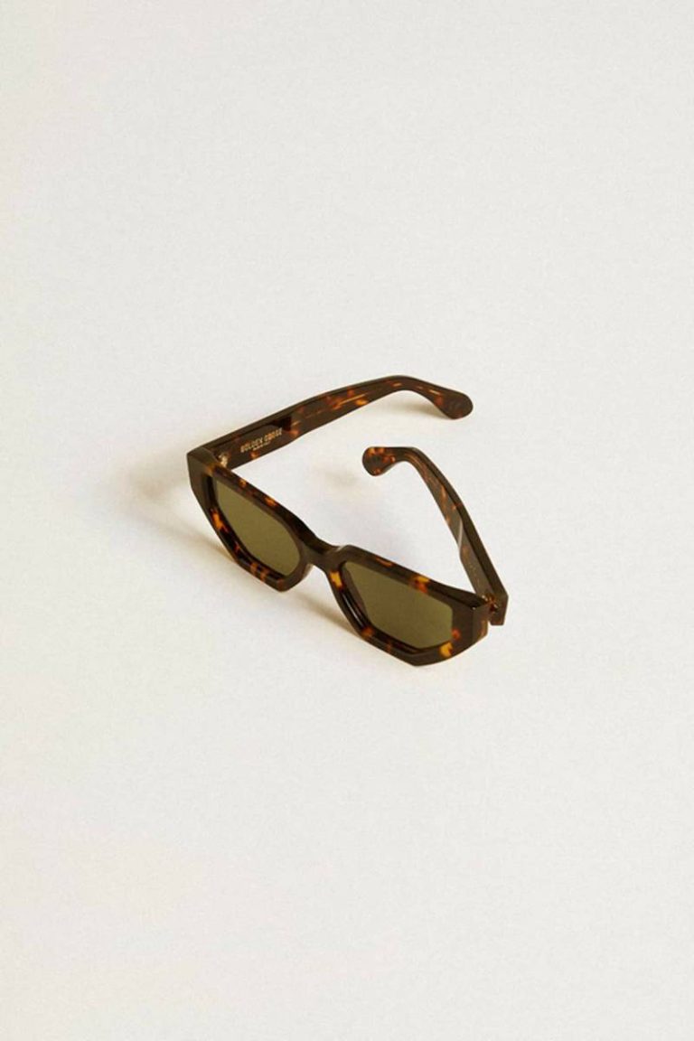 Golden Goose Women Sunglasses Rectangular-Style Sunglasses With Havana Brown Frame Havana Brown
