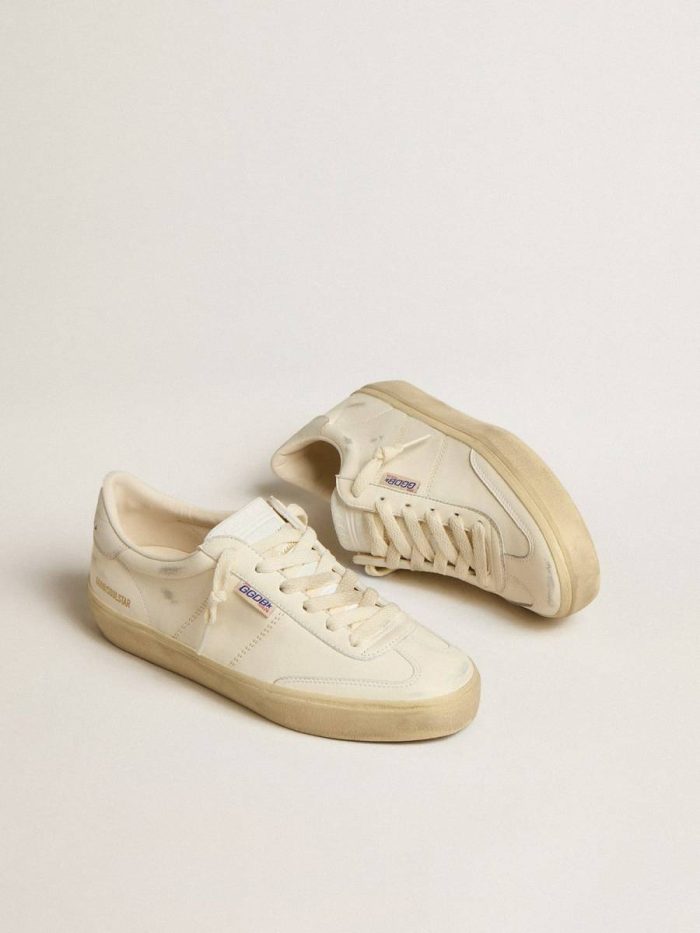 Golden Goose Women Women's Soul Star In White Nappa With White Leather Heel Tab Ggdb Classics