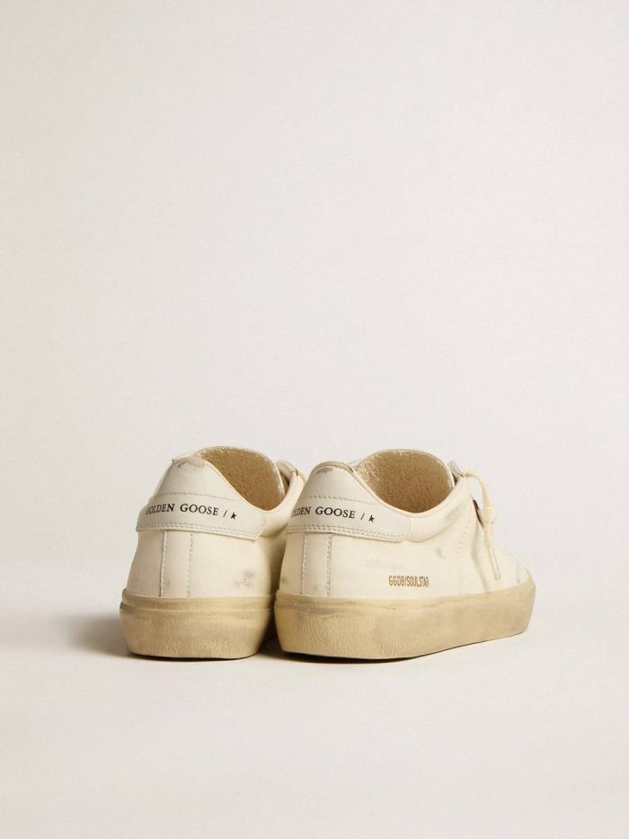 Golden Goose Women Women's Soul Star In White Nappa With White Leather Heel Tab Ggdb Classics