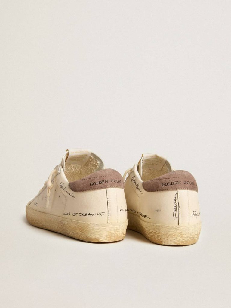 Golden Goose Women's Super-Star In Nappa Leather With Perforated Star And Suede Heel Tab Women Super-Star