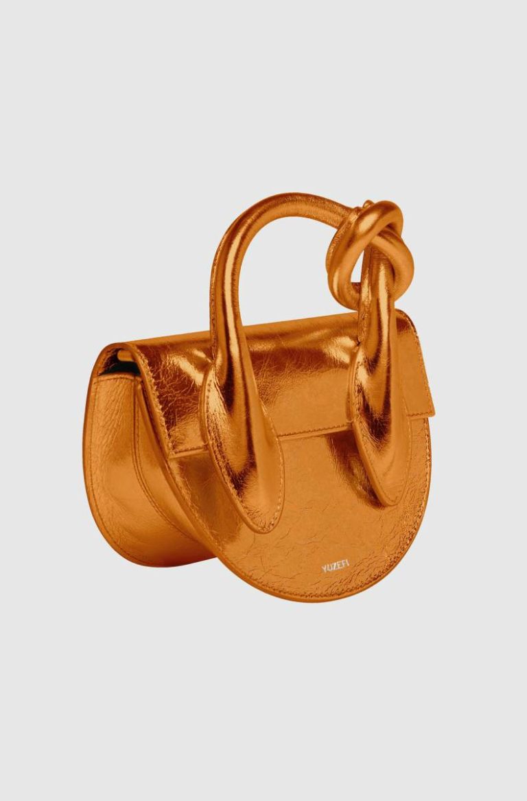 Handbags Yuzefi Pretzel - Mandarin Crackled Leather Women