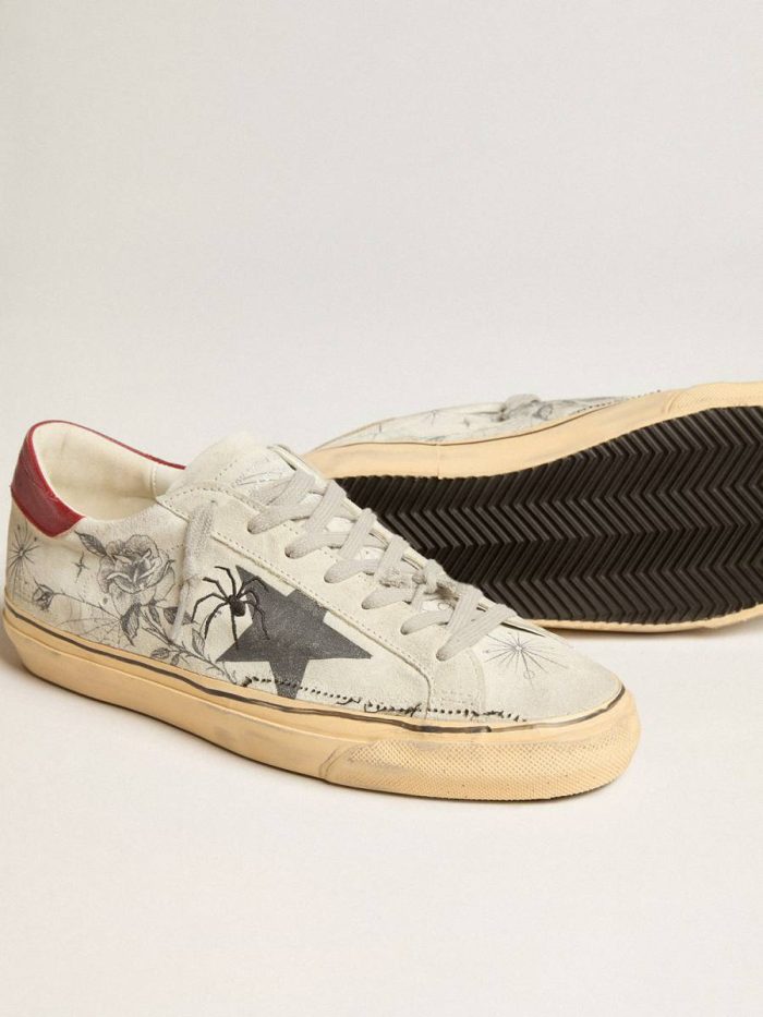 Haus Of Dreamers Exclusive Women’s Super-Star In Ice Gray Crust Leather Golden Goose Women Super-Star