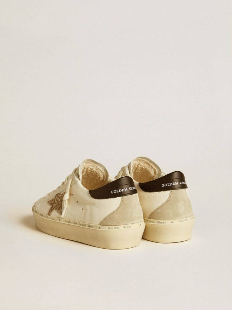 Hi Star Women Hi Star Ltd With Swarovski Crystal Star And Black Leather Heel Tab Golden Goose