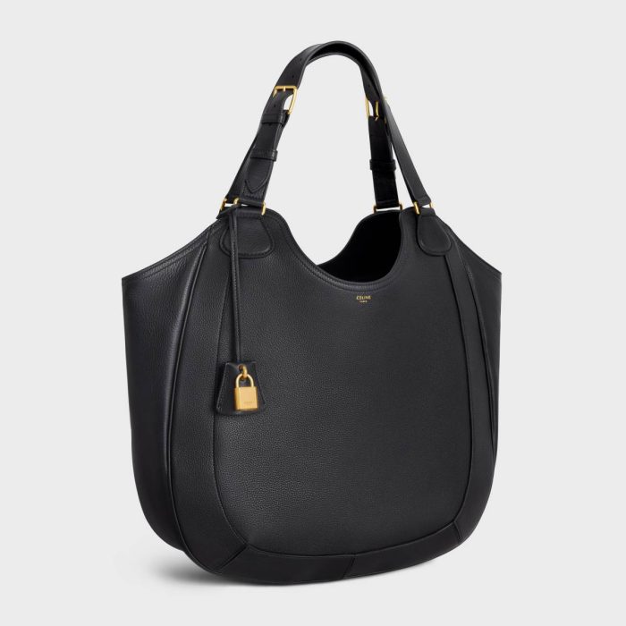Hobo And Tote Bags Celine Meo Bag In Supple Grained Calfskin Black Women