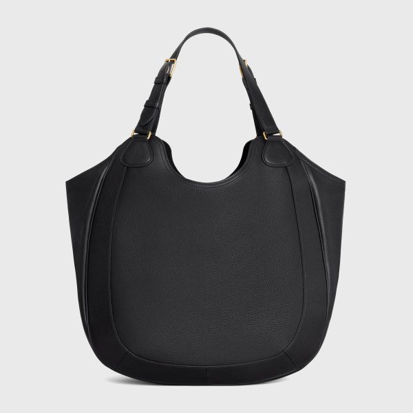 Hobo And Tote Bags Celine Meo Bag In Supple Grained Calfskin Black Women