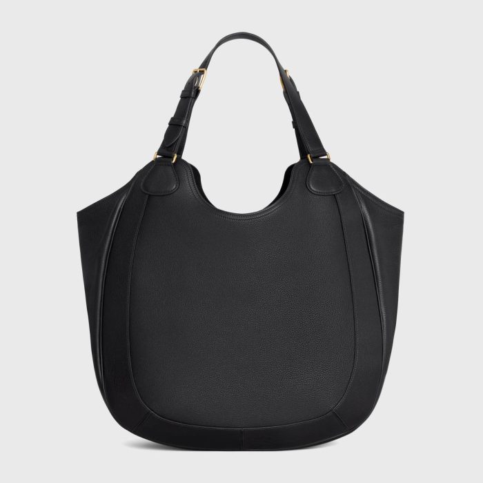 Hobo And Tote Bags Celine Meo Bag In Supple Grained Calfskin Black Women
