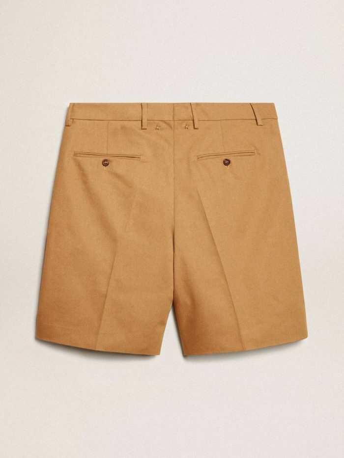 Jeans & Pants Men's Bermuda Shorts In Beige Cotton Beige Golden Goose Men