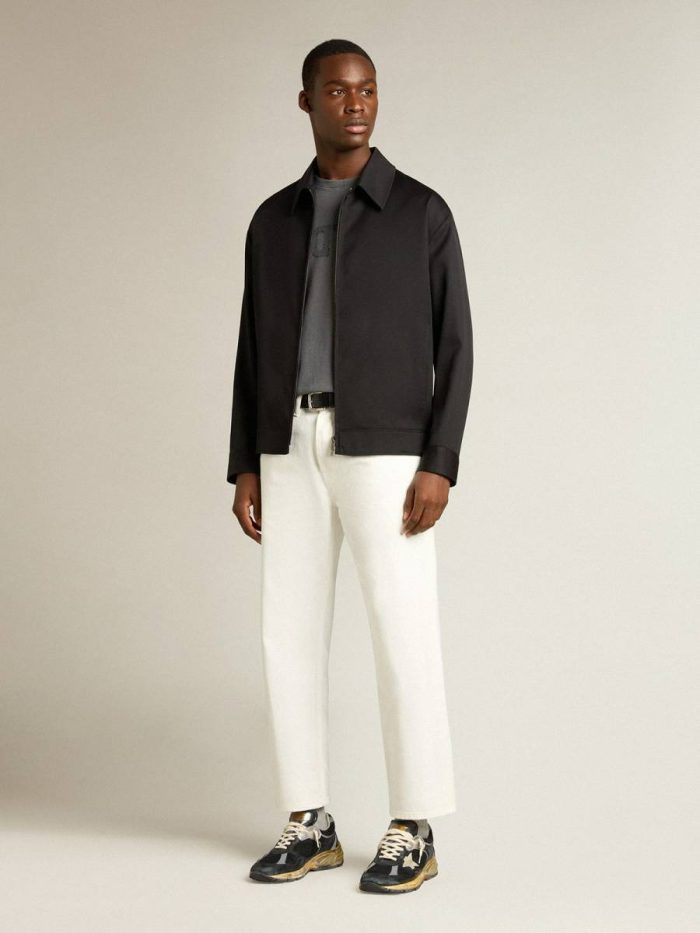 Jeans & Pants Men's White Denim Pants Lived-In White Golden Goose Men