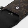Keyring Flat Card Holder In Triomphe Canvas Celine Coin And Card Holders Men Black