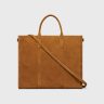 Large Cabas In Suede Calfskin Men Celine Tote Bags Pecan