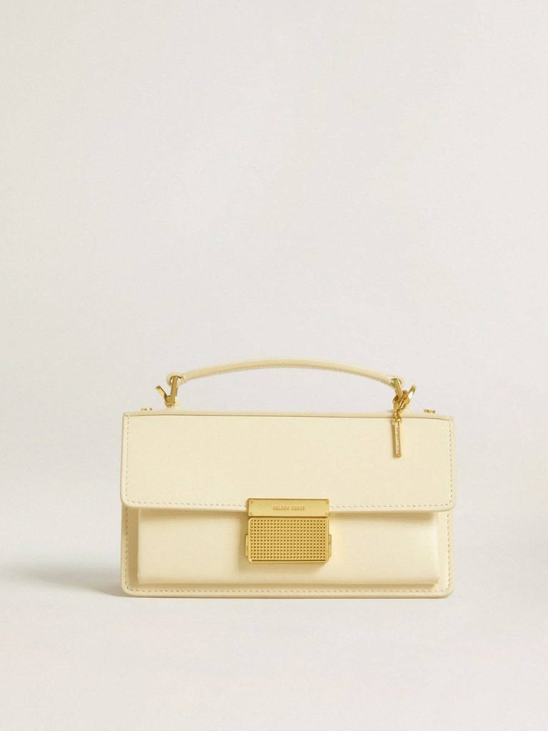 Letter I Charm In Gold-Colored Brass With Crystals Gold Bag Accessories Women Golden Goose