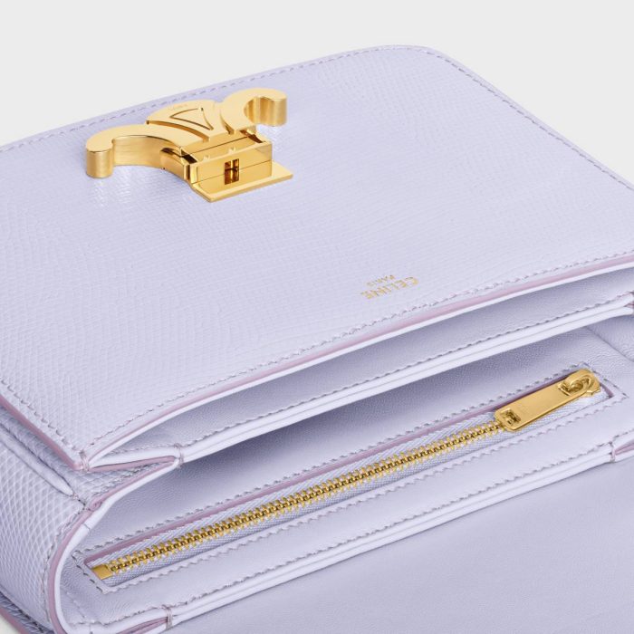 Light Lavender Teen Triomphe Bag In Lizard Celine Cross-Body Bags Women