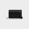 Margo Women Wallet On Chain Margo In Shiny Calfskin Celine Black