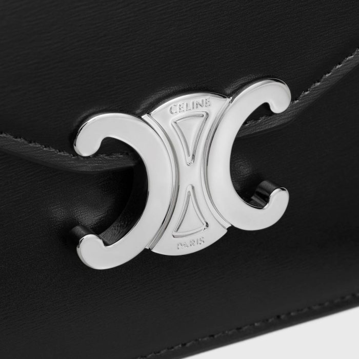 Margo Women Wallet On Chain Margo In Shiny Calfskin Celine Black