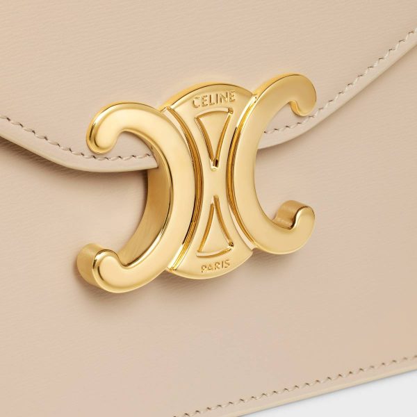 Margo Women Wallet On Chain Margo In Shiny Calfskin Nude Celine