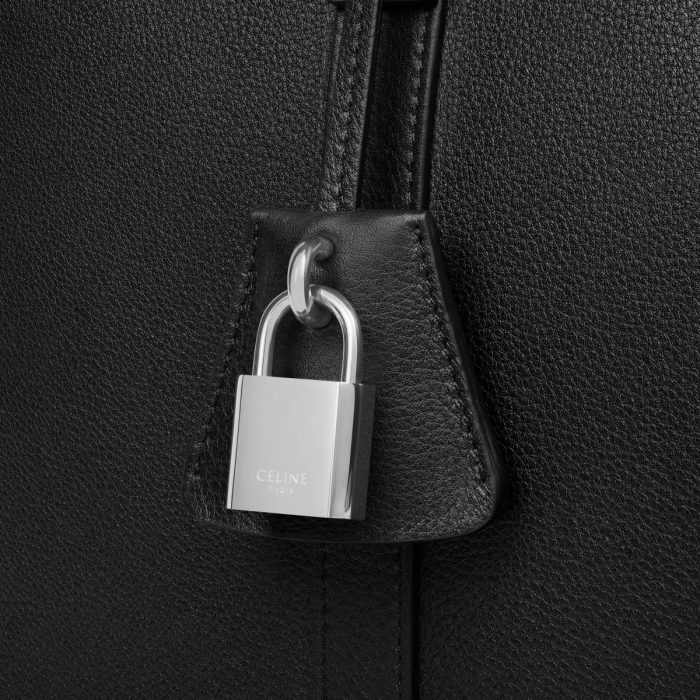 Medium Cabas In Supple Calfskin Tote Bags Men Celine Black