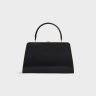 Medium Celine Antoinette In Natural Satinated Calfskin Black Top-Handle Bags Women