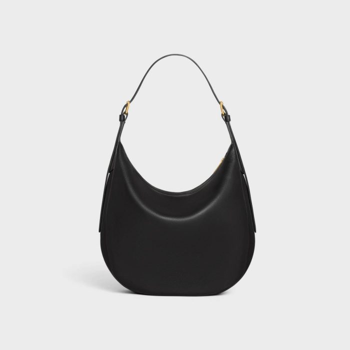 Medium Heloïse Bag Cuir Triomphe In Supple Grained Calfskin Black Women Celine Cross-Body Bags