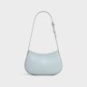Medium Tilly Bag In Shiny Calfskin Ice Blue Women Shoulder Bags Celine