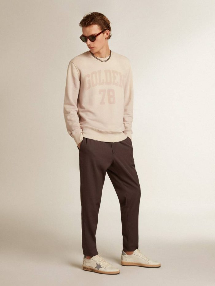 Men Ball Star In Nappa With Gray Reflective Nylon Star And Heel Tab Golden Goose Ball Star