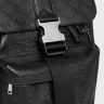 Men Celine Black Backpack In Calfskin With Triomphe Embossed Backpacks
