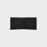 Men Celine Black Bi-Fold Wallet With Coin Compartment In Triomphe Canvas Wallets
