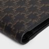 Men Celine Black Bi-Fold Wallet With Coin Compartment In Triomphe Canvas Wallets