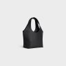 Men Celine Black Shopper Cabas In Calfskin Triomphe Embossed Tote Bags