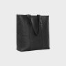 Men Celine Tote Bags Cabas With Buckle In Calfskin With Triomphe Embossed Black