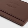 Men Coin And Card Holders Celine Chestnut Card Holder In Satinated Calfskin With Triomphe Embossed