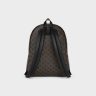 Men Medium Backpack In Triomphe Canvas And Calfskin Backpacks Black Celine